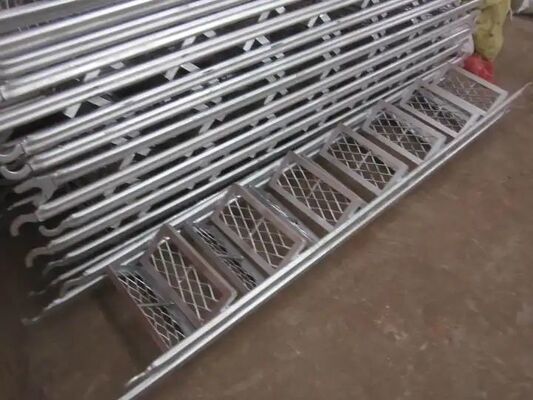 Silver Scaffolding Climbing Steel Ladders Engineered for Performance
