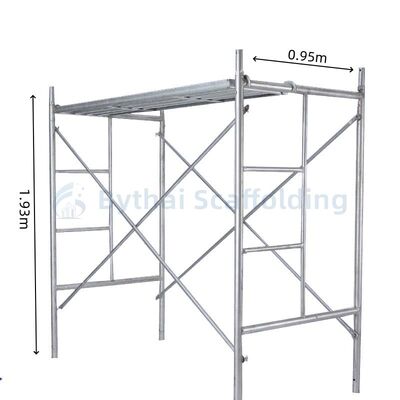 Painted Q235 Full Set Mason Frame Steel Scaffold with Gravity Lock OEM Service