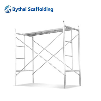 Strength H Type Ladder Frame Scaffold System Easy To Assemble And Disassemble
