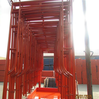 2026 Steel H Narrow Frame Scaffolding with 1000kg Load Capacity Orange Metal Pre-Galvanized