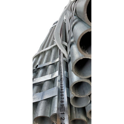 steel scaffolding tubes Q235 hot dip galvanized 48.3mm outer diameter 3.2mm wall thickness 2‑6m cuttable length for building exterior scaffolding frame assembly BYTHAI