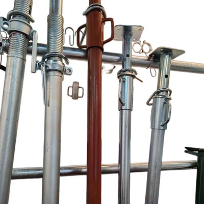 telescopic props Q235 hot dip galvanized heavy duty adjustable thick wall steel structure for concrete formwork support and building construction shoring projects BYTHAI