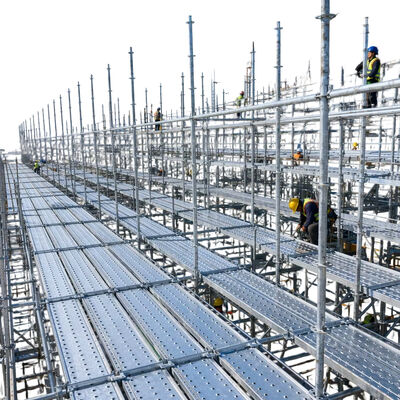 aluminum scaffold boards high grade aluminum alloy anti-slip surface reinforced rib structure for construction site platforms and scaffolding access walkways BYTHAI