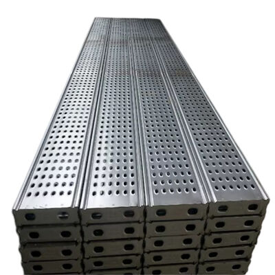 long aluminum plank high strength aluminum alloy anti-slip walk surface reinforced support for scaffolding platforms and construction site pedestrian walkways BYTHAI