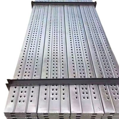 steel scaffold boards Q235 hot dip galvanized anti-slip surface reinforced rib heavy duty for construction platforms and scaffolding walking access BYTHAI