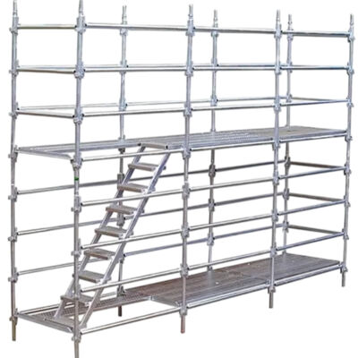 ring lock scaffolding system Q235 hot dip galvanized steel heavy duty modular structure for building construction support and facade maintenance works BYTHAI