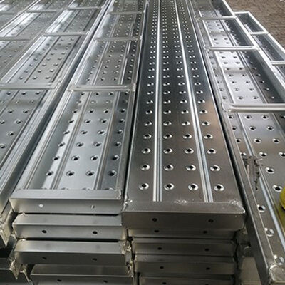 Heavy-Duty Steel Staging Plank for Customized Length in Construction