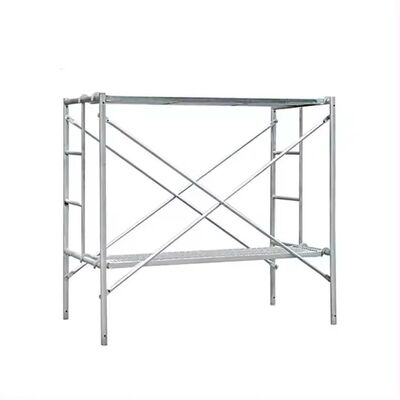 Pre-galvanized Walk Thru Frame Scaffold with Gravity Lock for High Rise Projects