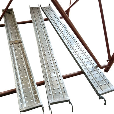 Aluminum Staging Planks, 250mm Width, 3.6m Max Length, Punch Anti-slip Surface, Alloy Aluminum Staging Planks for Scaffold Working Platform BYTHAI
