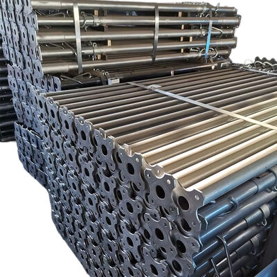 square head steel prop Q235 hot dip galvanized 60.3mm outer diameter 3.0mm wall thickness 2.0-3.6m adjustable height for concrete slab formwork support BYTHAI