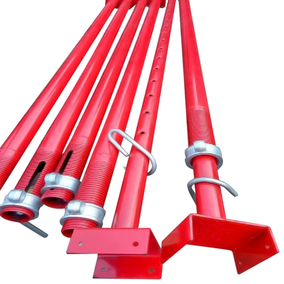 heavy duty adjustable steel props Q235 hot dip galvanized thick wall steel structure for concrete formwork support and building construction shoring engineering projects BYTHAI