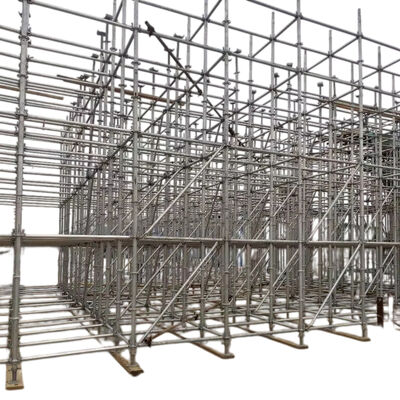 ringlock vertical standard Q235 hot dip galvanized steel heavy duty for ringlock scaffolding systems and construction support frameworks BYTHAI